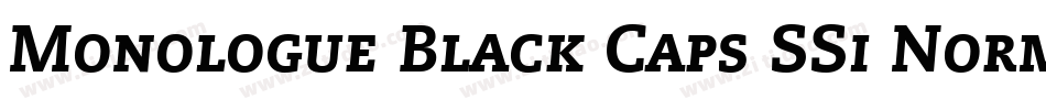 Monologue Black Caps SSi Normal字体转换